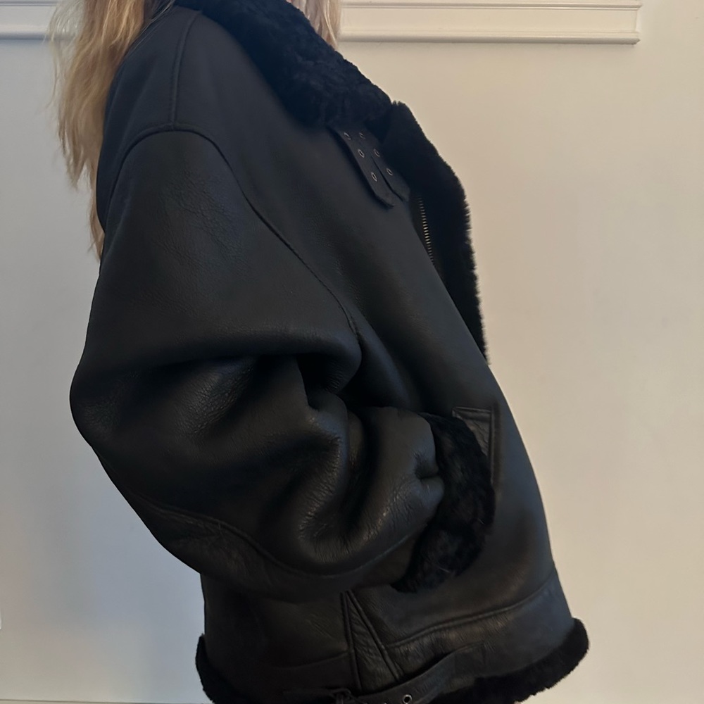 Genuine Shearling/Leather Jacket - image 2